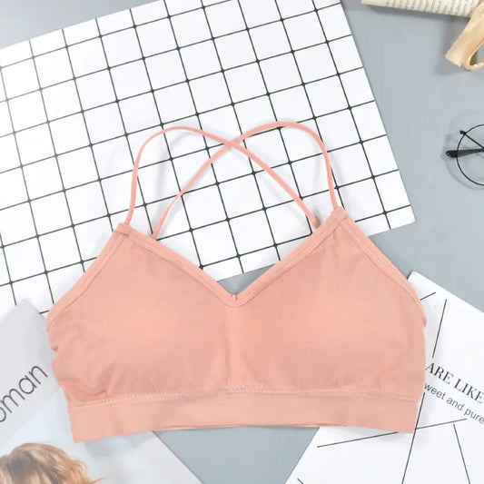 Cross Back Yoga Sports Bra - Low Impact