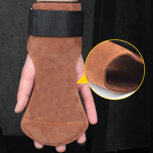 3 Hole Hand Leather Grips