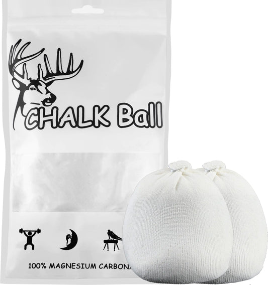 2 Bags Chalk Ball for Climbing Gymnastics Chalk - 6oz(170g) in Total (3oz Each)