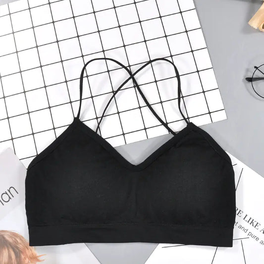 Cross Back Yoga Sports Bra - Low Impact